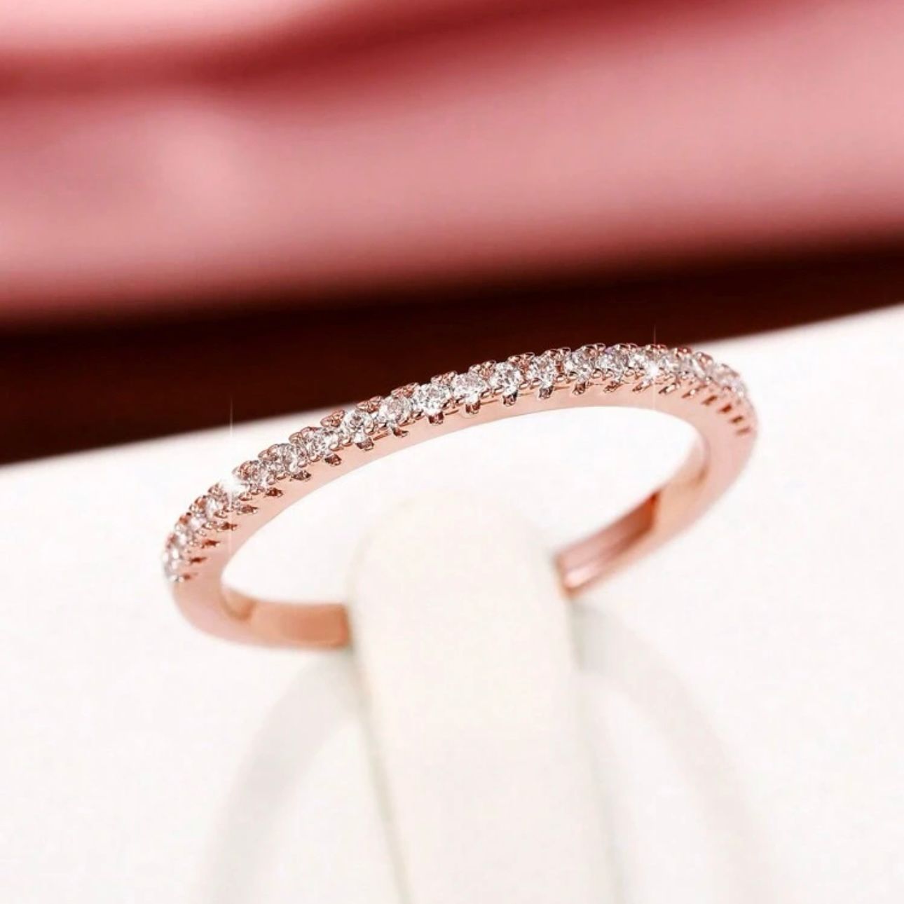YJBHere - Rose Gold Engagement Ring - Image 1